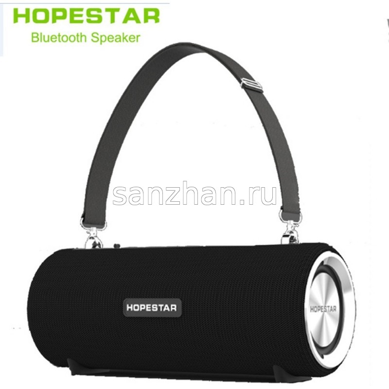 Влагозащищенная портативная стерео колонка Hopestar H39 (Bluetooth, MP3, AUX, Mic) + Функция Power Bank
