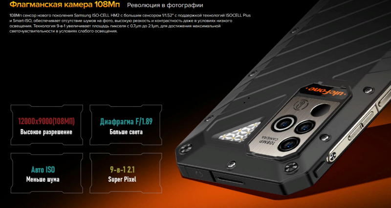 Ulefone Power Armor 19 смартфон противоударный и водонепроницаемый 12/256 гб